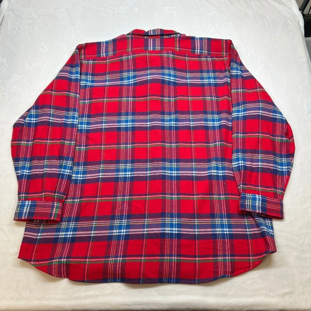 Polo Ralph Lauren Twill Sport Shirt Mens 3XB Big Tall Red Plaid Flannel $138 NEW